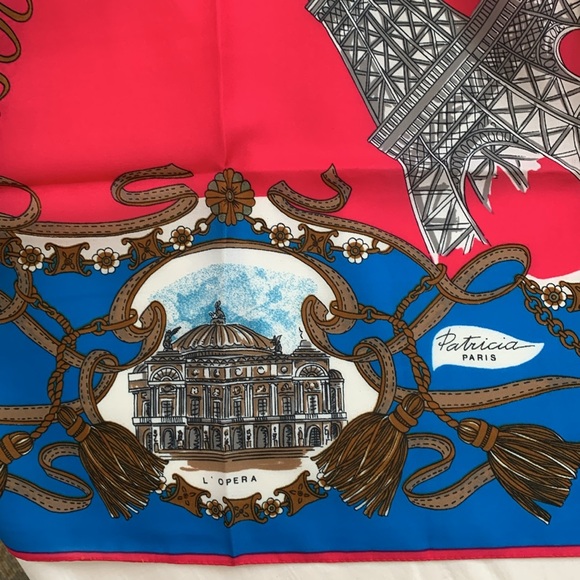 NEW!!! Square Woman Scarf of Paris Scenery - Picture 2 of 11